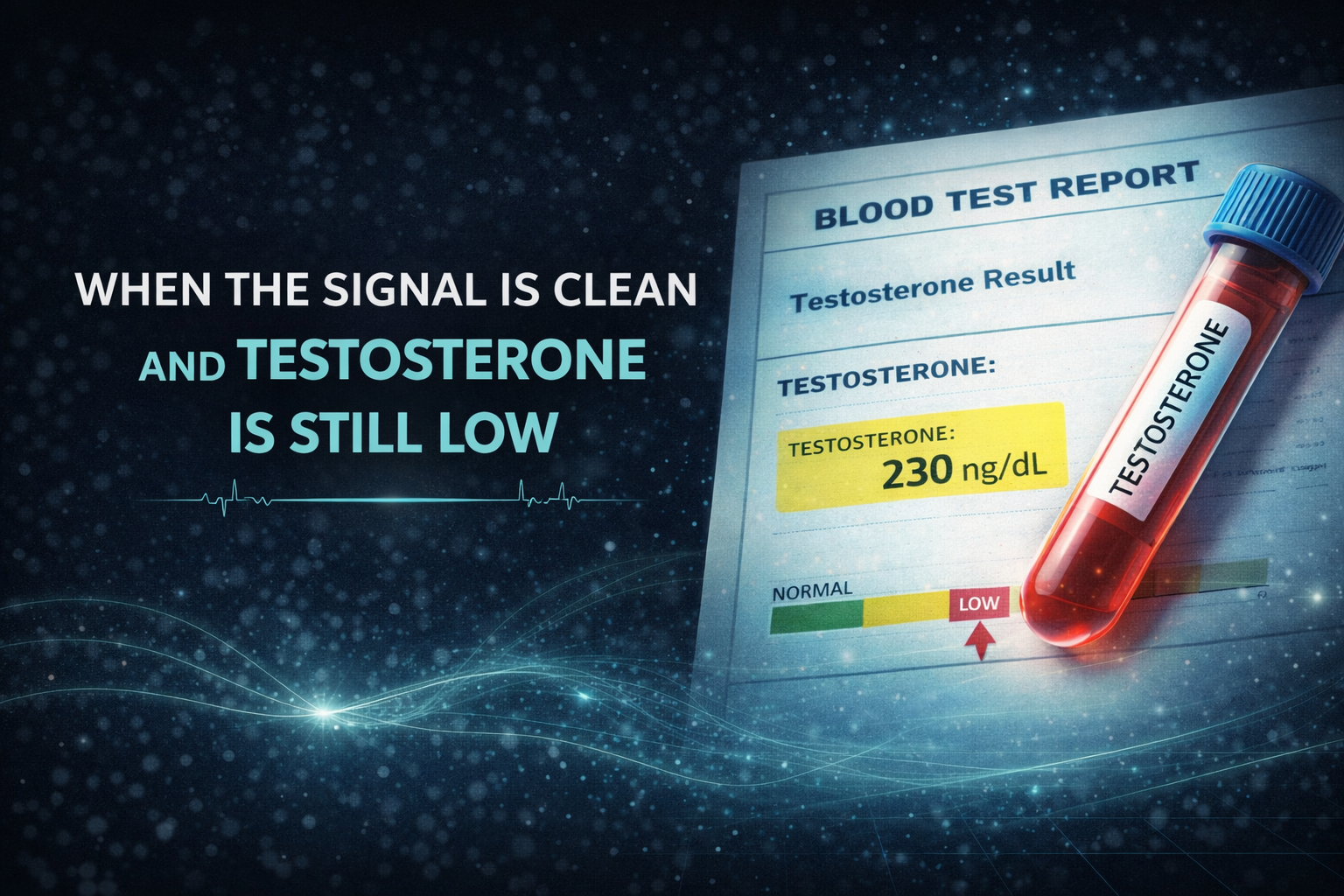 When the Signal Is Clean and Testosterone Is Still Low